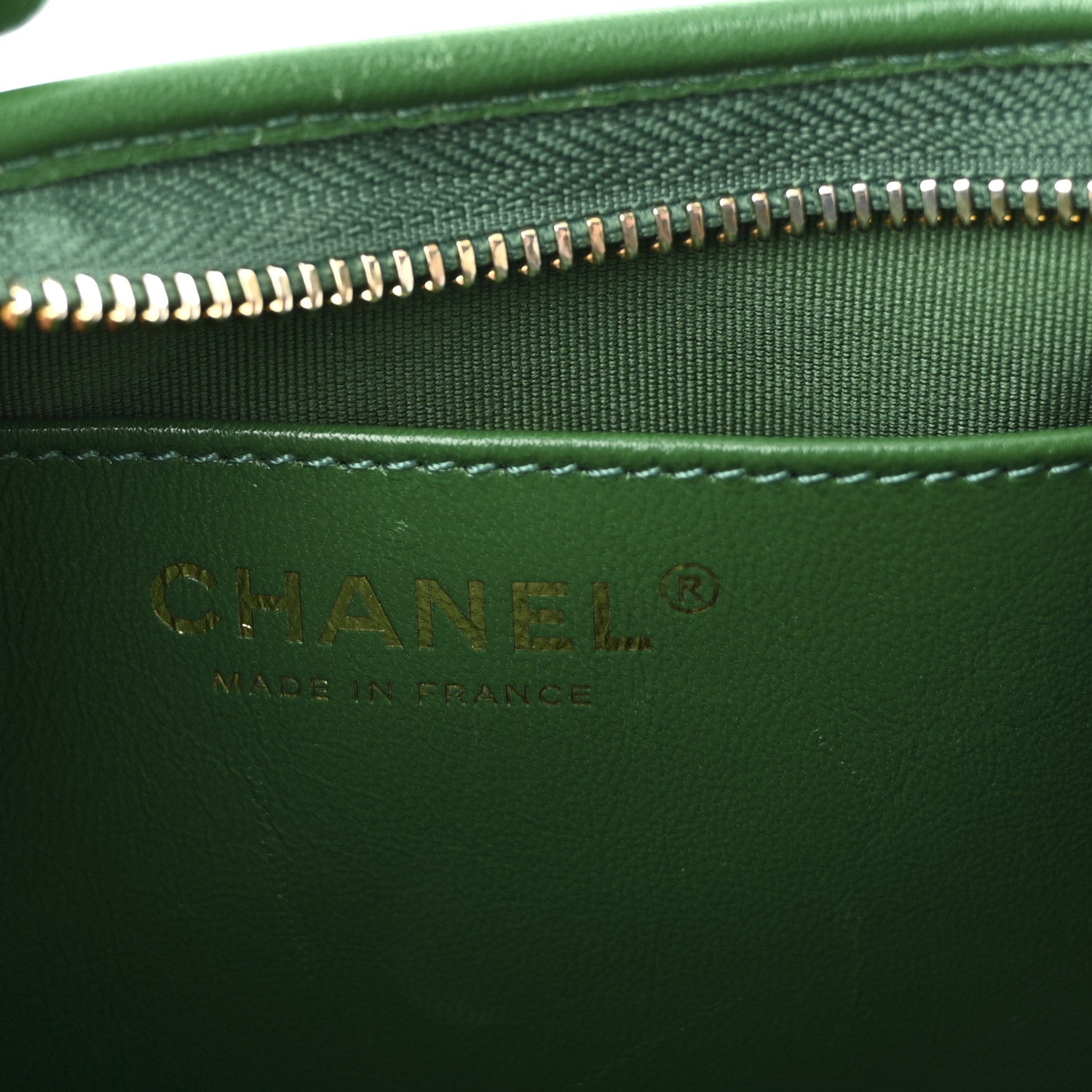 Chanel Shiny Crumpled Lambskin Quilted Small CC Funky Town Hobo Green 6 of 11
