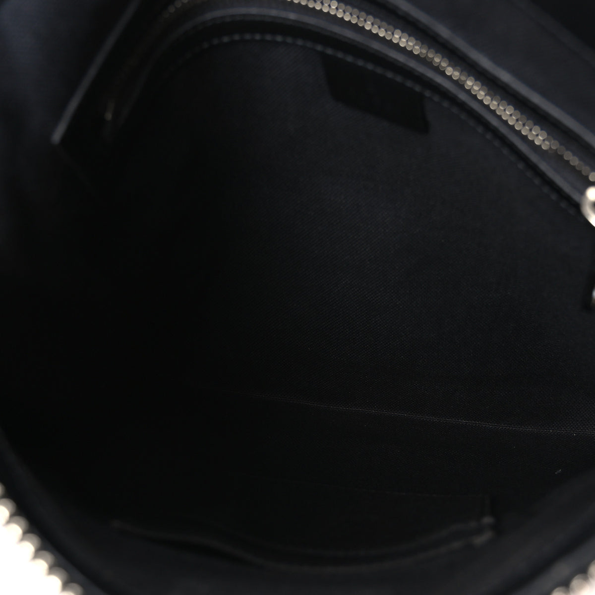 GG Supreme Monogram Appia Calfskin Web Flat Messenger Bag Black Grey