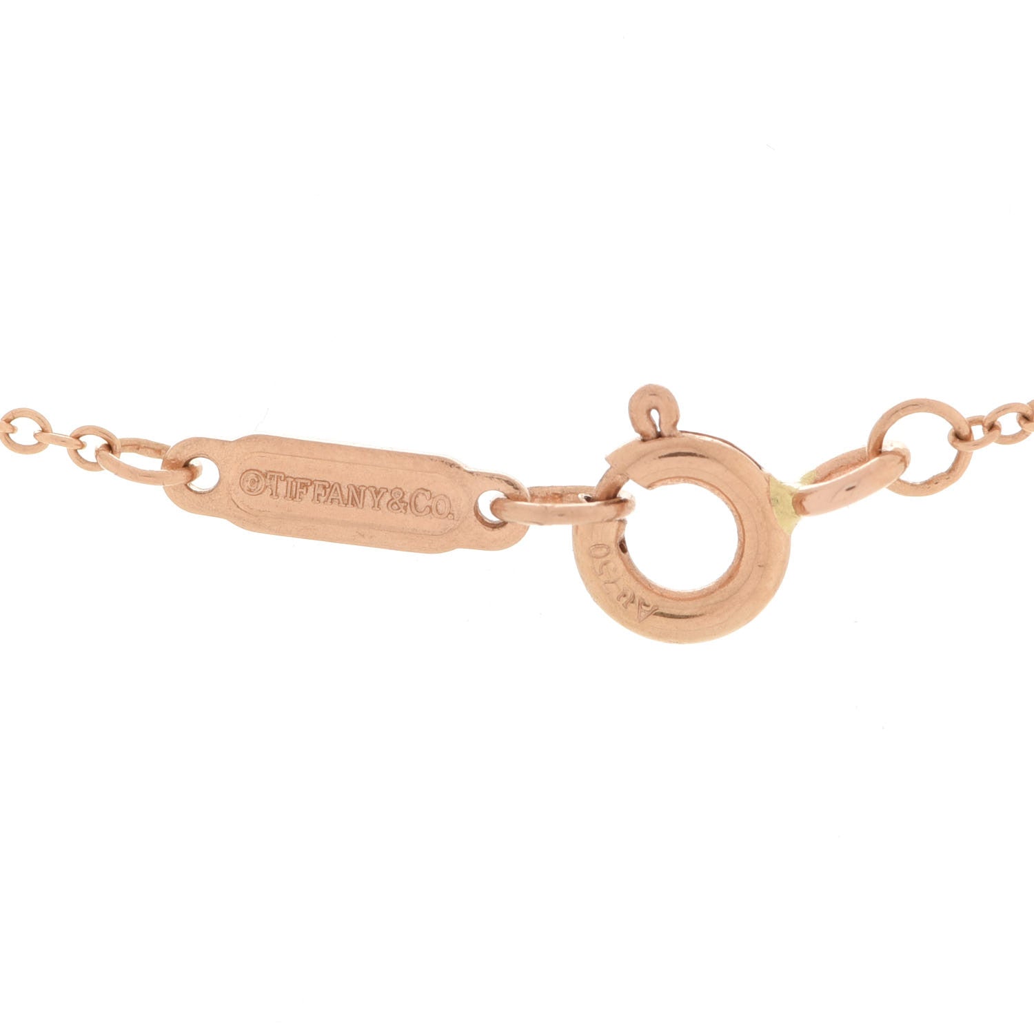 Tiffany 18K Rose Gold Chain Necklace 16" 4 of 5
