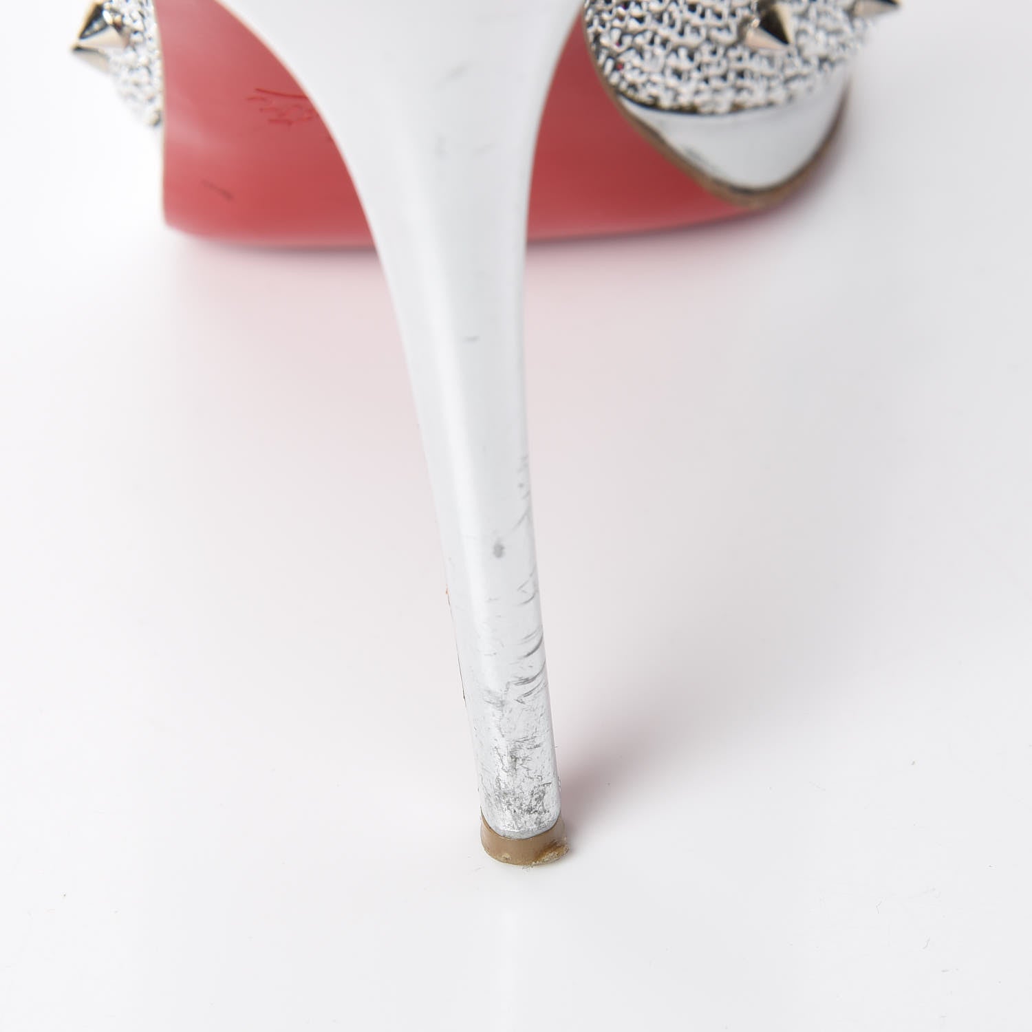 Christian Louboutin Strass Very Mix 150 Pumps 41.5 Silver 24 of 25