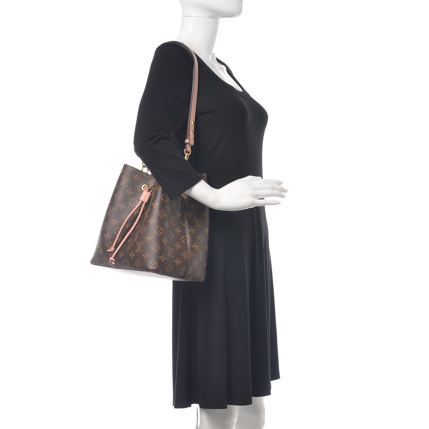 Louis Vuitton Monogram Neonoe MM Rose Poudre 2 of 9