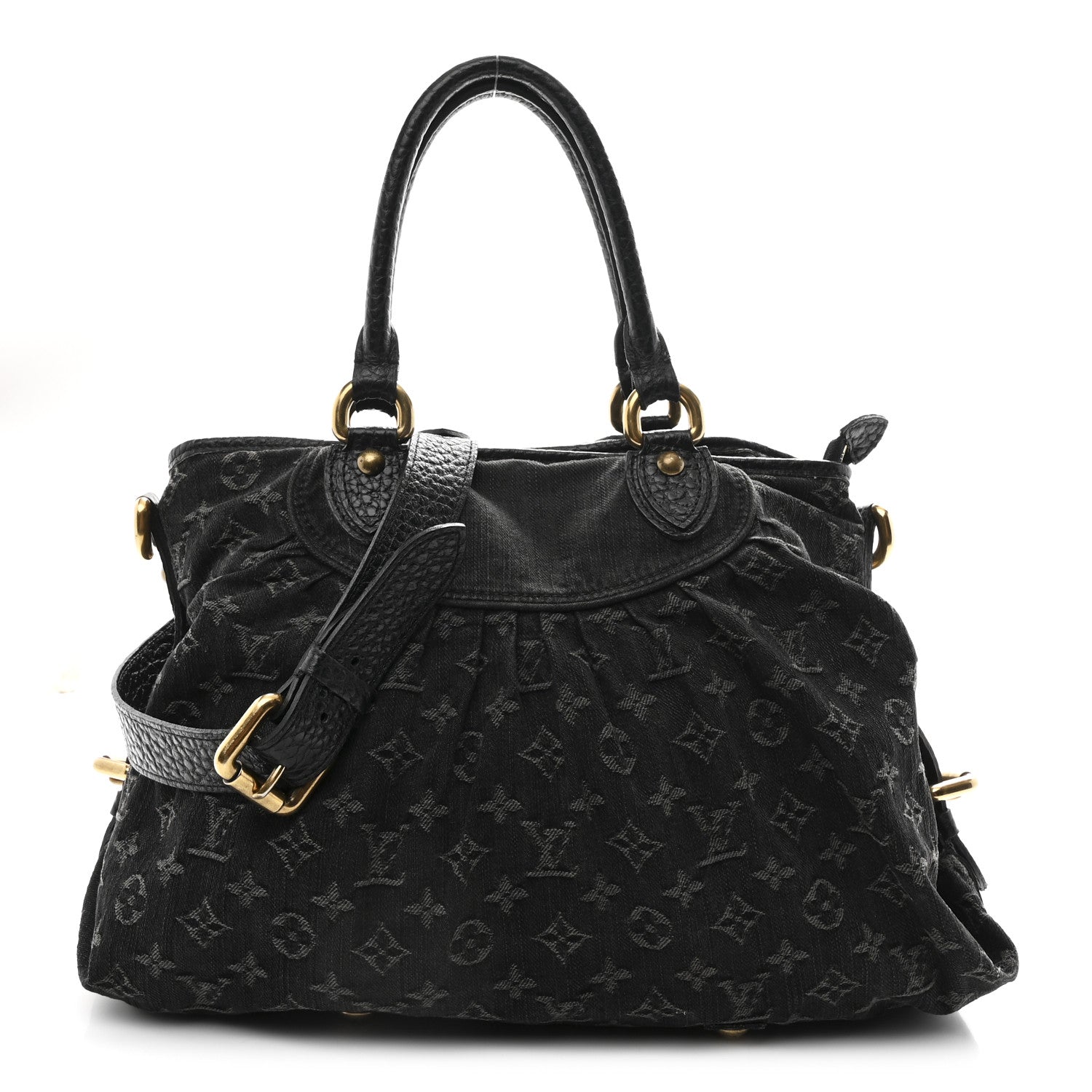 Louis Vuitton Denim Neo Cabby MM Black 1 of 9