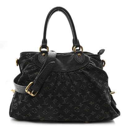Louis Vuitton Denim Neo Cabby MM Black 1 of 9