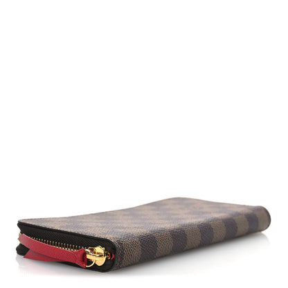 Louis Vuitton Damier Ebene Clemence Wallet Cherry 4 of 6