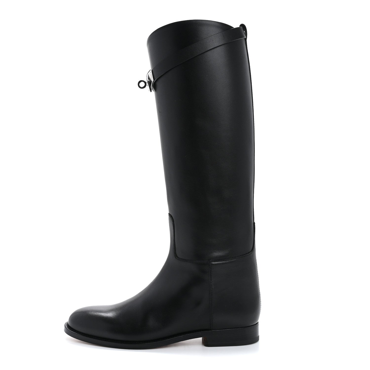 Hermes Box Kelly Jumping Boots 37 Black 1 of 9
