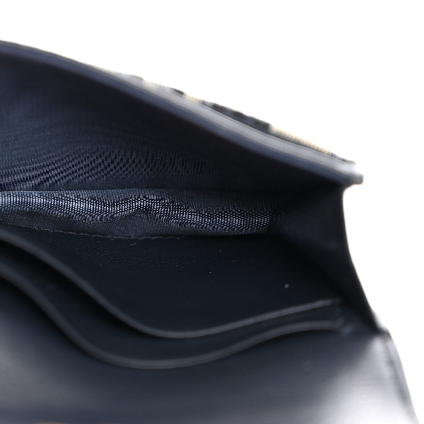 Oblique Saddle Card Holder Blue