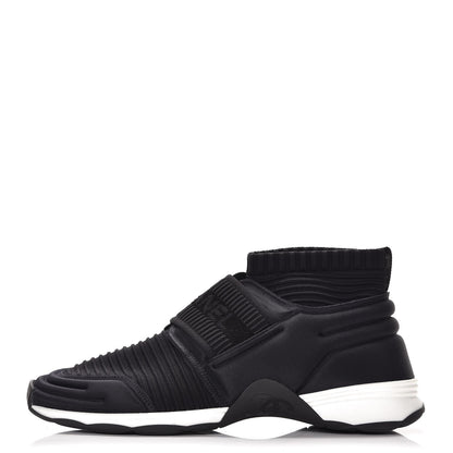 Chanel Stretch Fabric CC Sneakers 40 Black 1 of 8