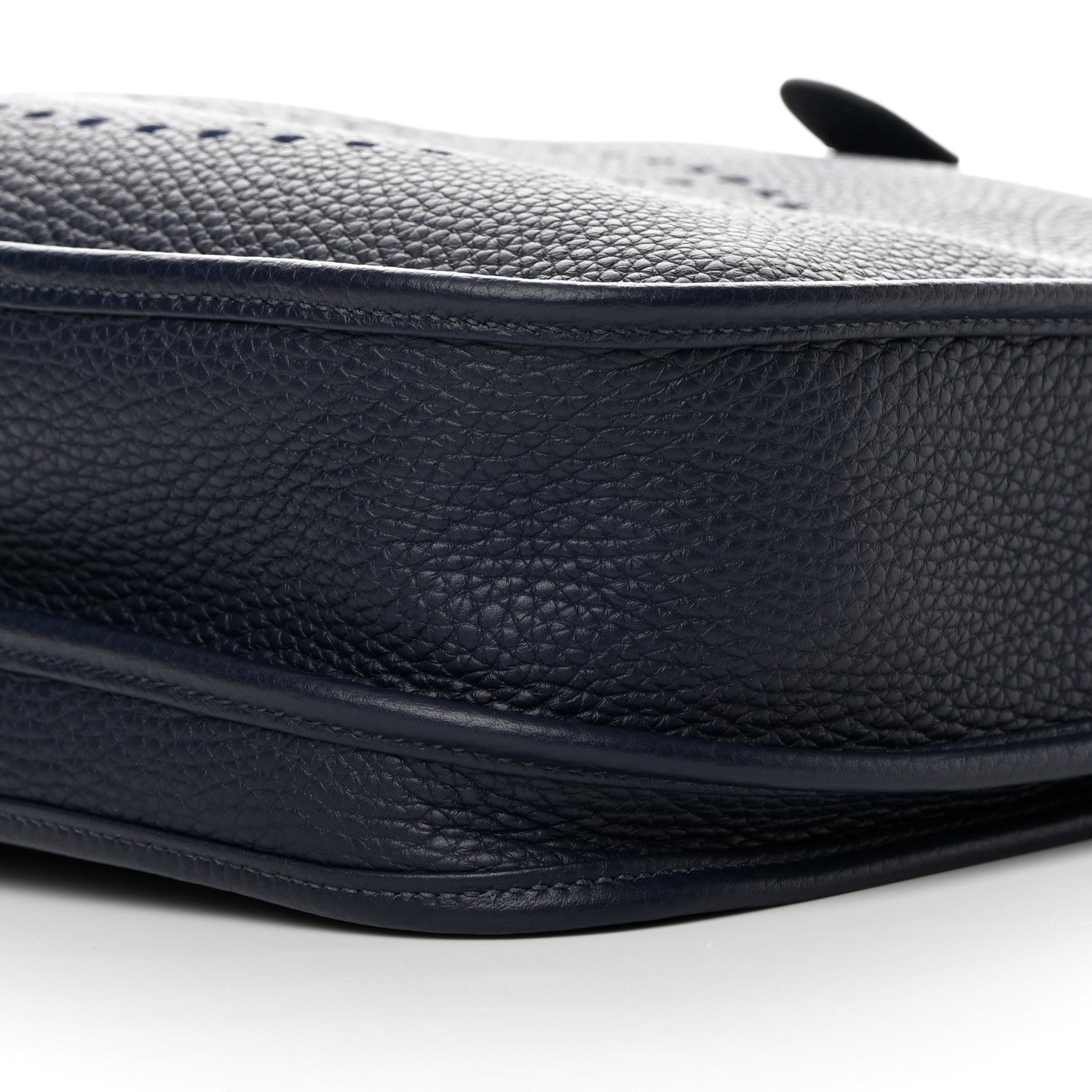 Hermes Taurillon Clemence Quadrille Evelyne III PM Bleu Nuit Bleu Saphir Anemone Capucine 10 of 12