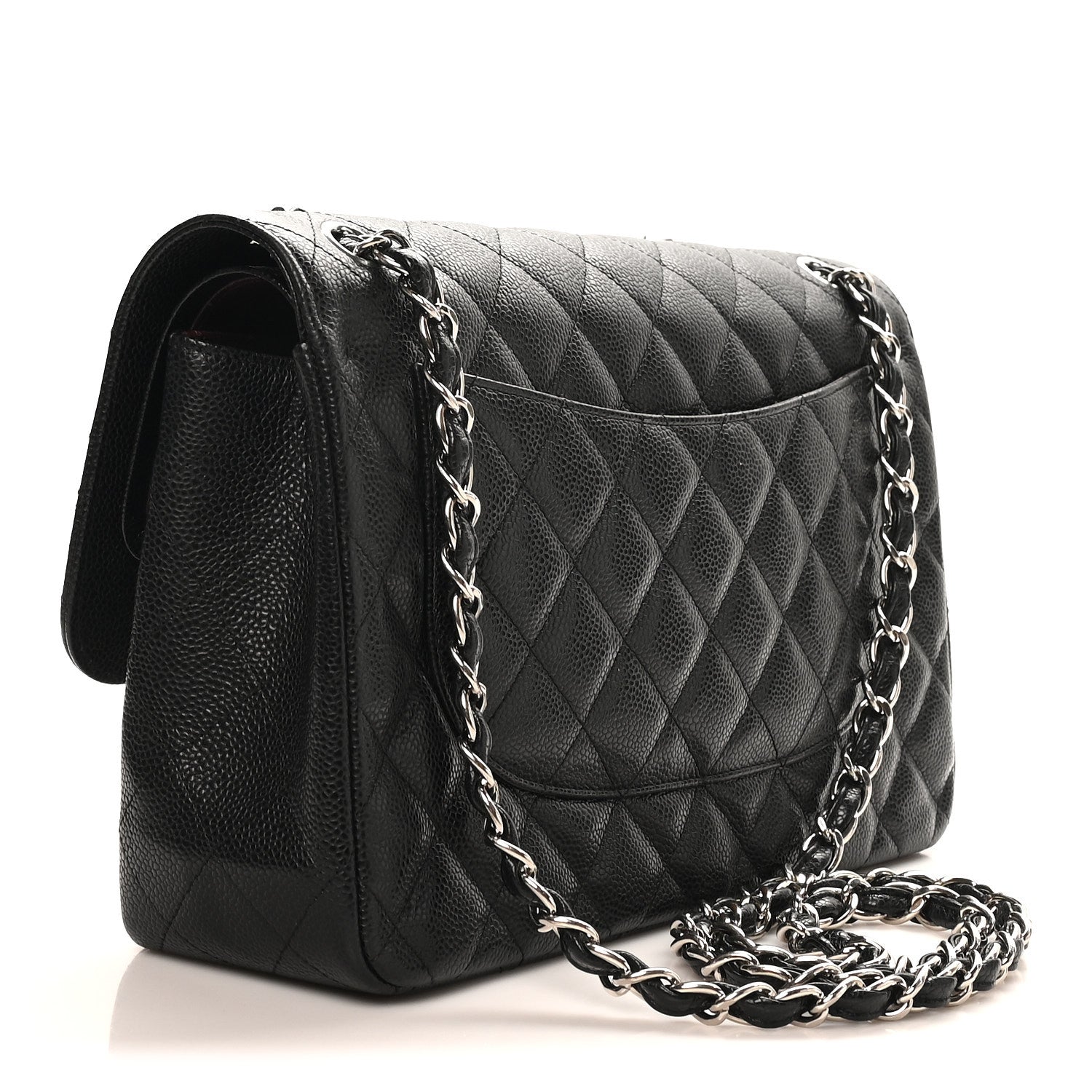 Chanel Caviar Quilted Jumbo Double Flap Black 3 of 10