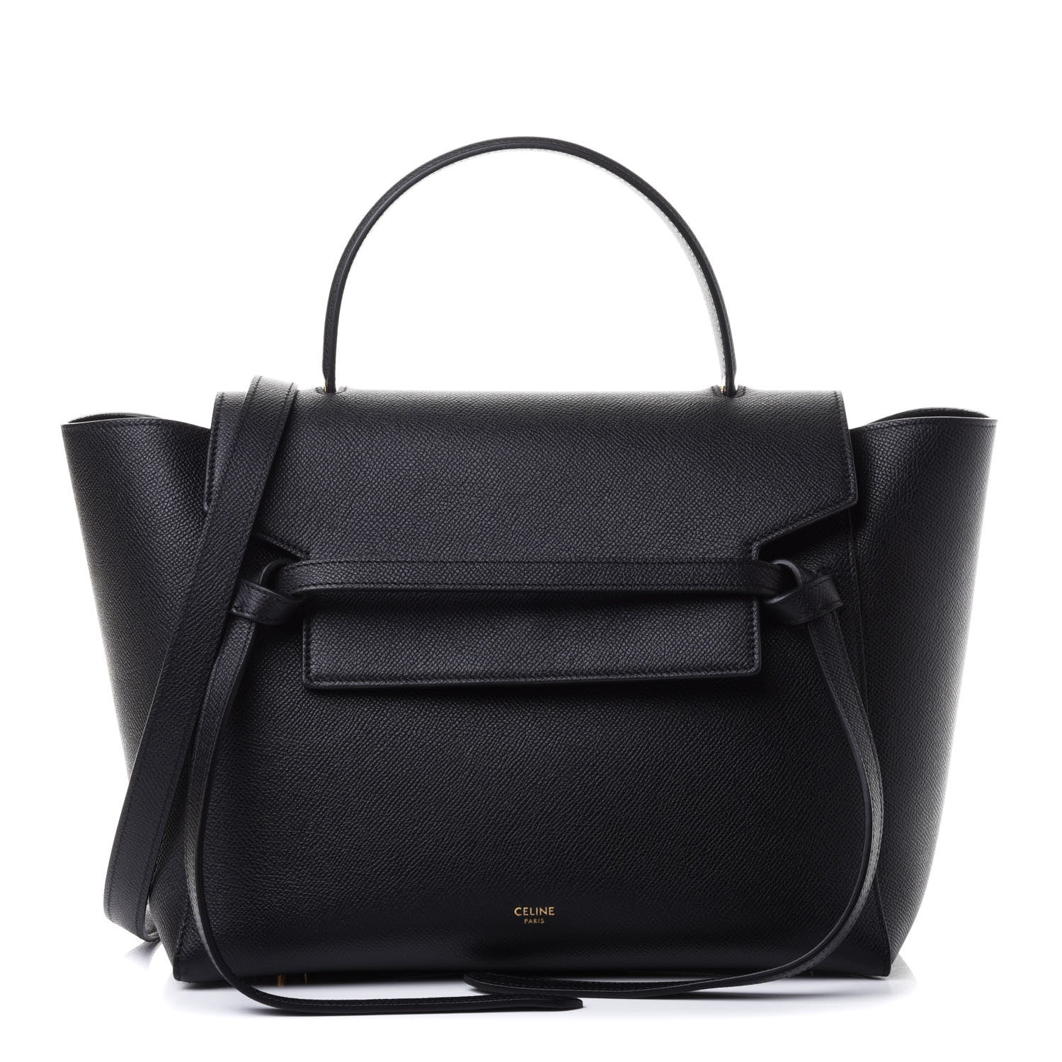 Celine Grained Calfskin Mini Belt Bag Black 2 of 8