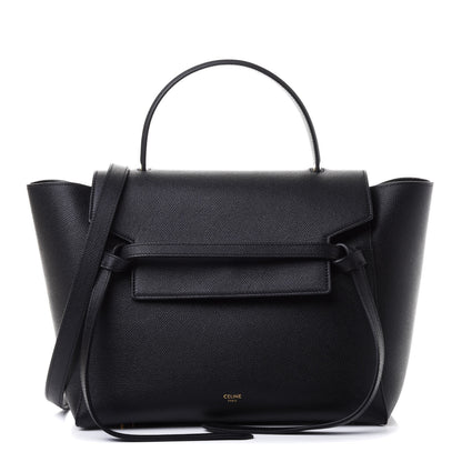 Celine Grained Calfskin Mini Belt Bag Black 2 of 8