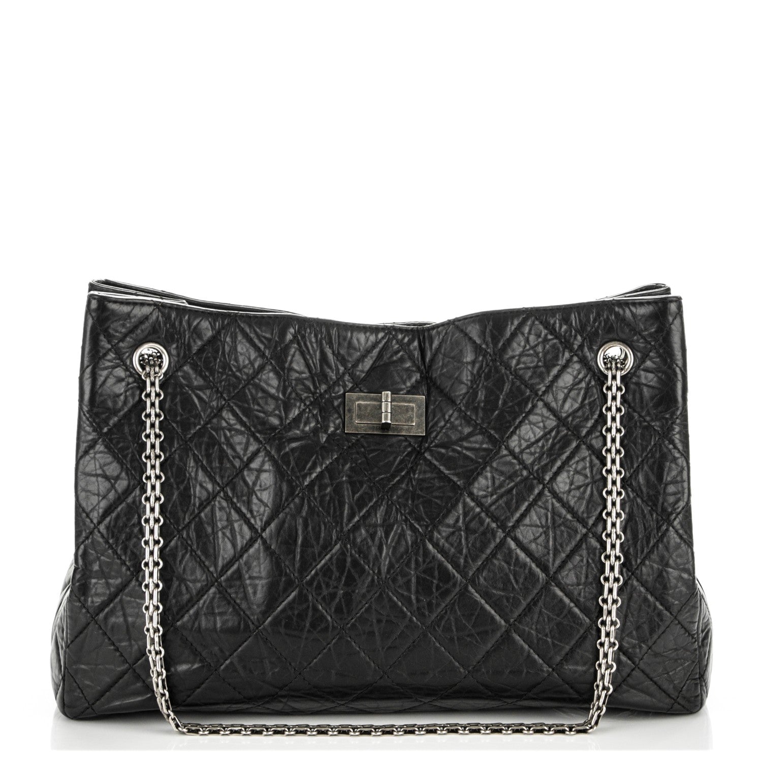 Chanel Aged Calfskin Reissue 2.55 Tote Black 1 of 7