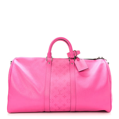 Louis Vuitton Taigarama Keepall Bandouliere Fuchsia 1 of 9