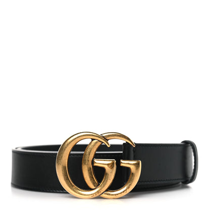 Gucci Calfskin Double G 30mm Belt 90 36 Black 1 of 6