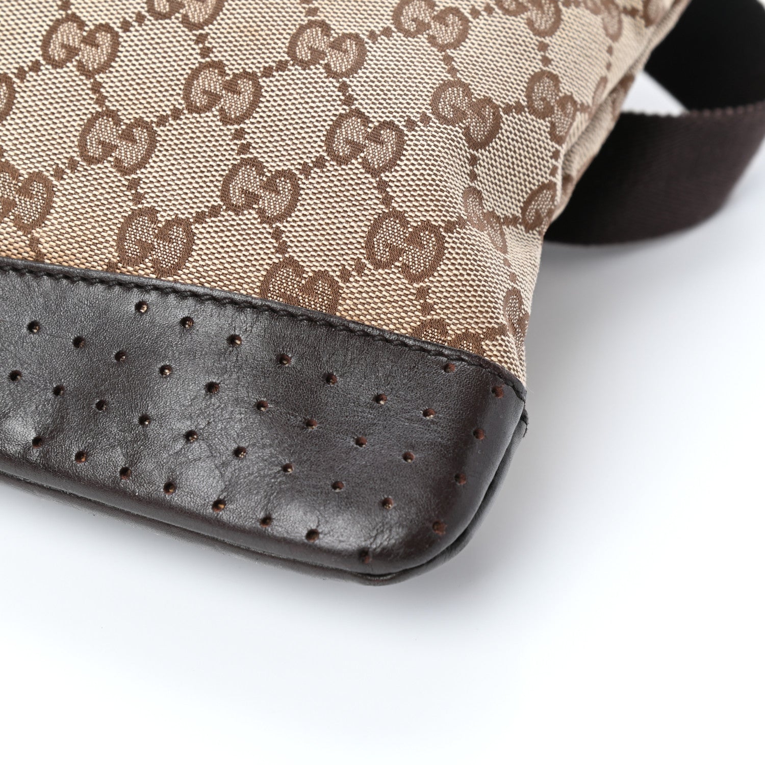 Gucci Monogram Perforated Medium Messenger Dark Brown 9 of 9
