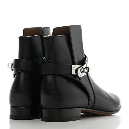 Hermes Calfskin Neo Low Boots 36.5 Black 4 of 9