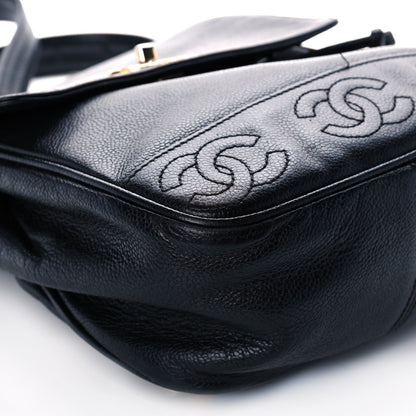 Chanel Caviar CC Backpack Black 9 of 12