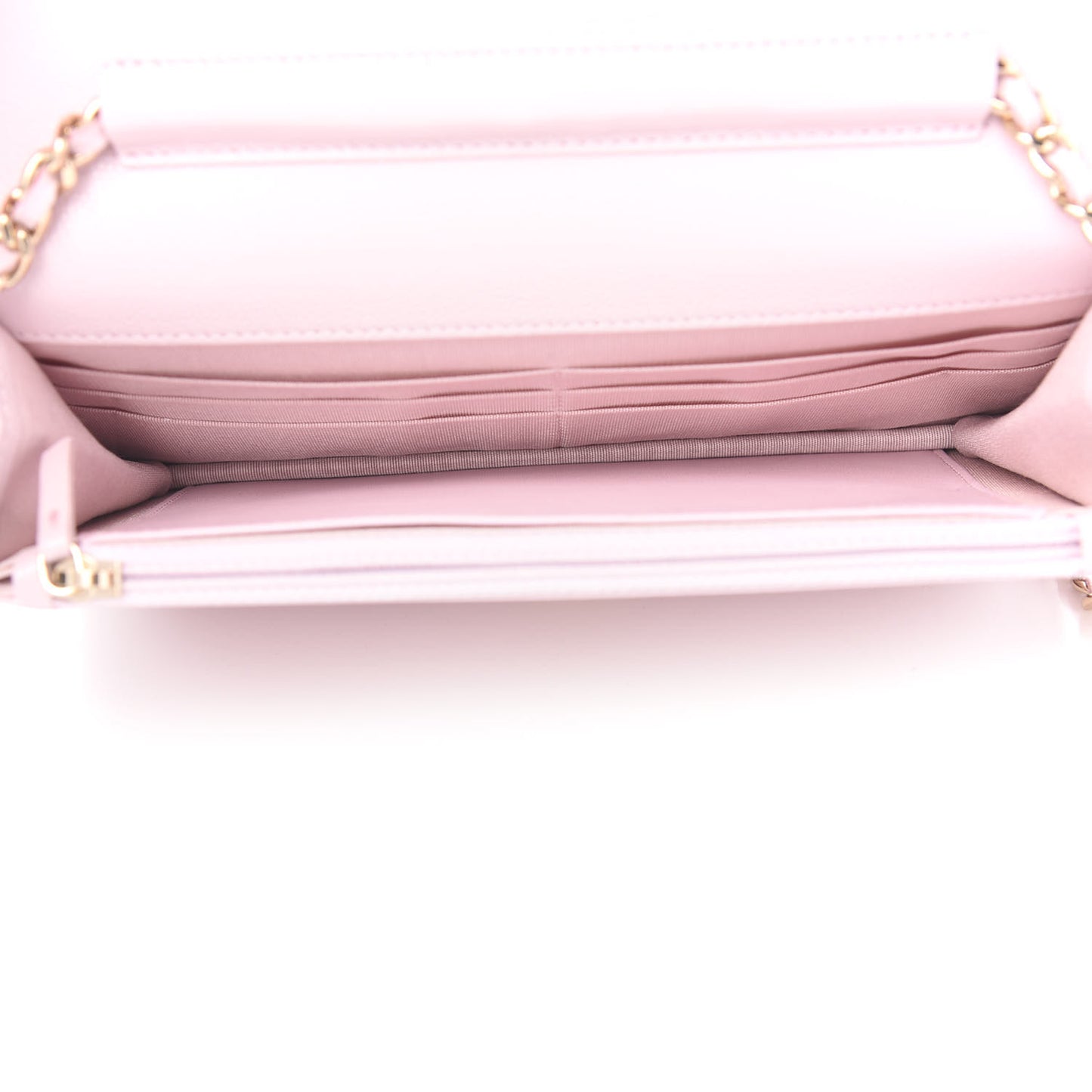 Caviar Quilted Coco Candy Wallet On Chain WOC Light Pink