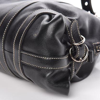 Prada Calfskin Wrapping Satchel Bag Black 10 of 15