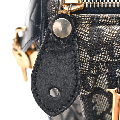 Christian Dior Monogram Boston Navy Blue 14 of 14