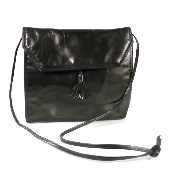 Bottega Veneta Vintage Leather Tassel Bag Black 1 of 7
