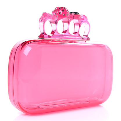 Alexander McQueen Resin Knuckle Clutch Pink 3 of 8