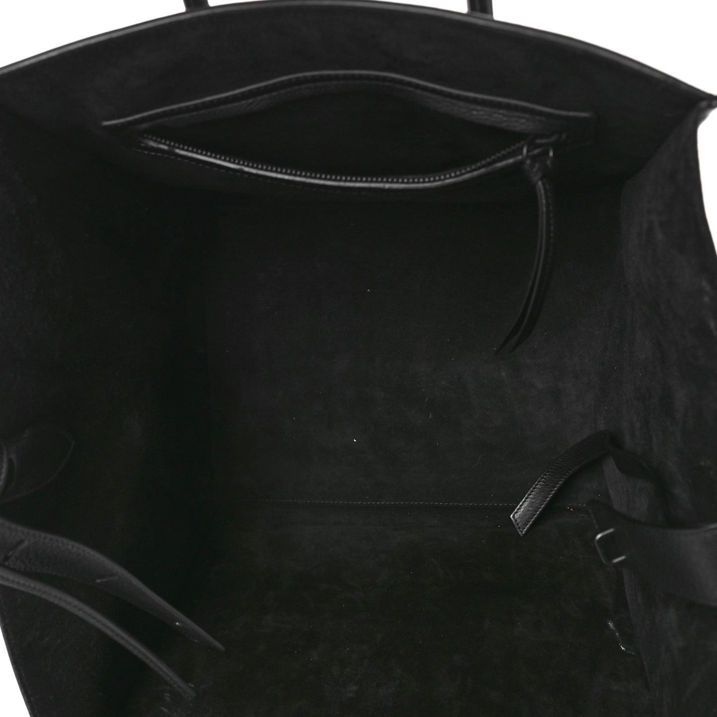 Grained Calfskin Medium Phantom Luggage Black
