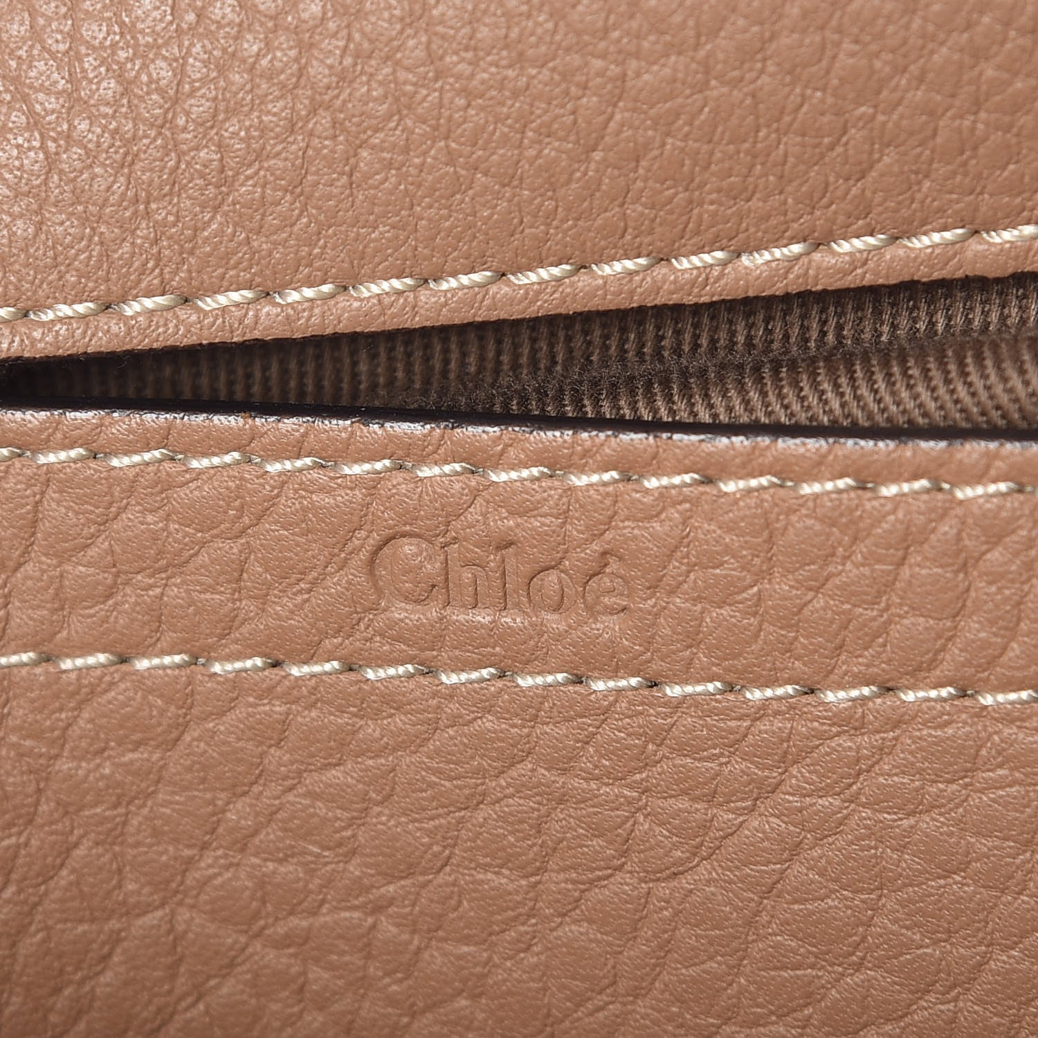 Chloe Calfskin Medium Marcie Round Crossbody Bag Nut 6 of 7