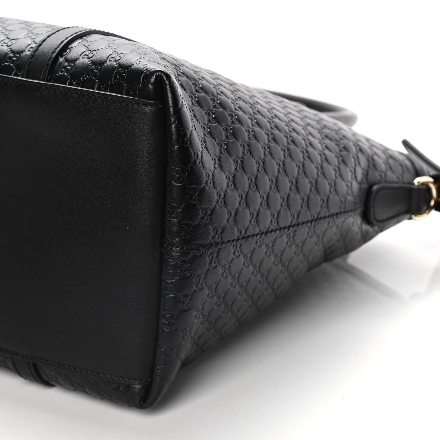 Soft Microguccissima Dome Satchel Black