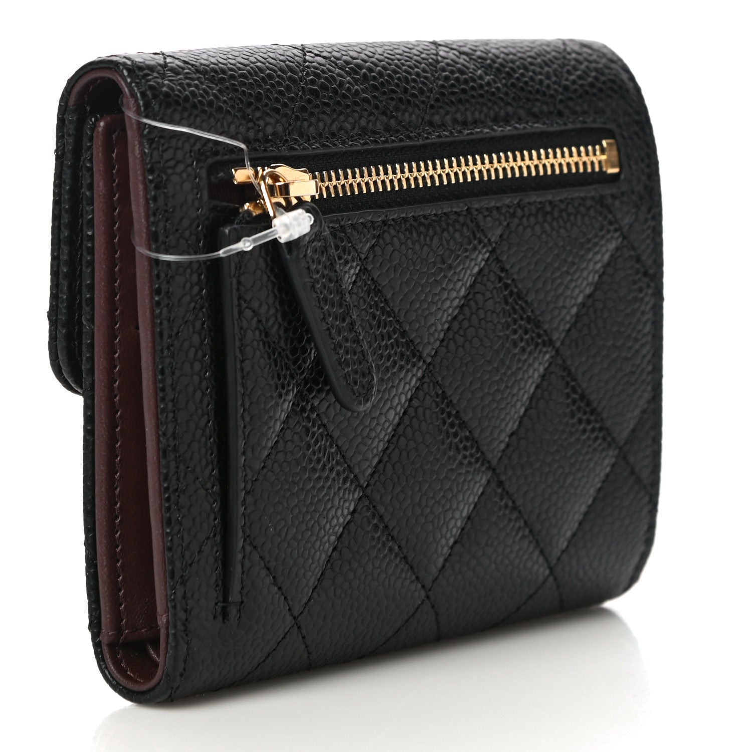 Chanel Caviar Quilted Compact Flap Wallet Black 3 of 11