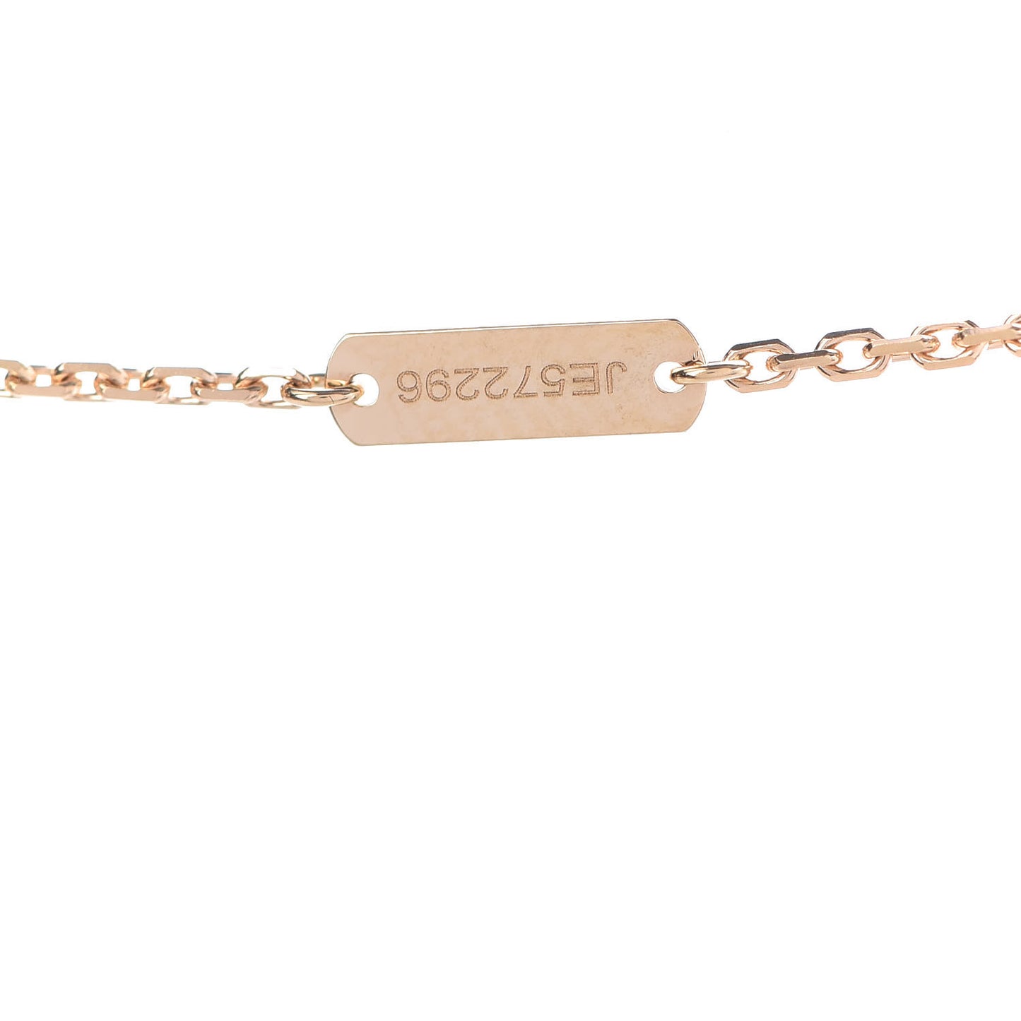 18K Yellow Gold Mother of Pearl Vintage Alhambra Pendant Necklace