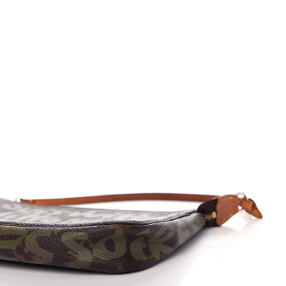 Louis Vuitton Monogram Graffiti Pochette Accessories Kaki 9 of 10