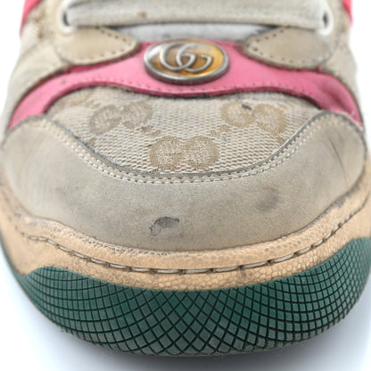 Gucci GG Monogram Calfskin Web Womens Screener Sneakers 35 New Sand Dusty Milk Pink 18 of 22