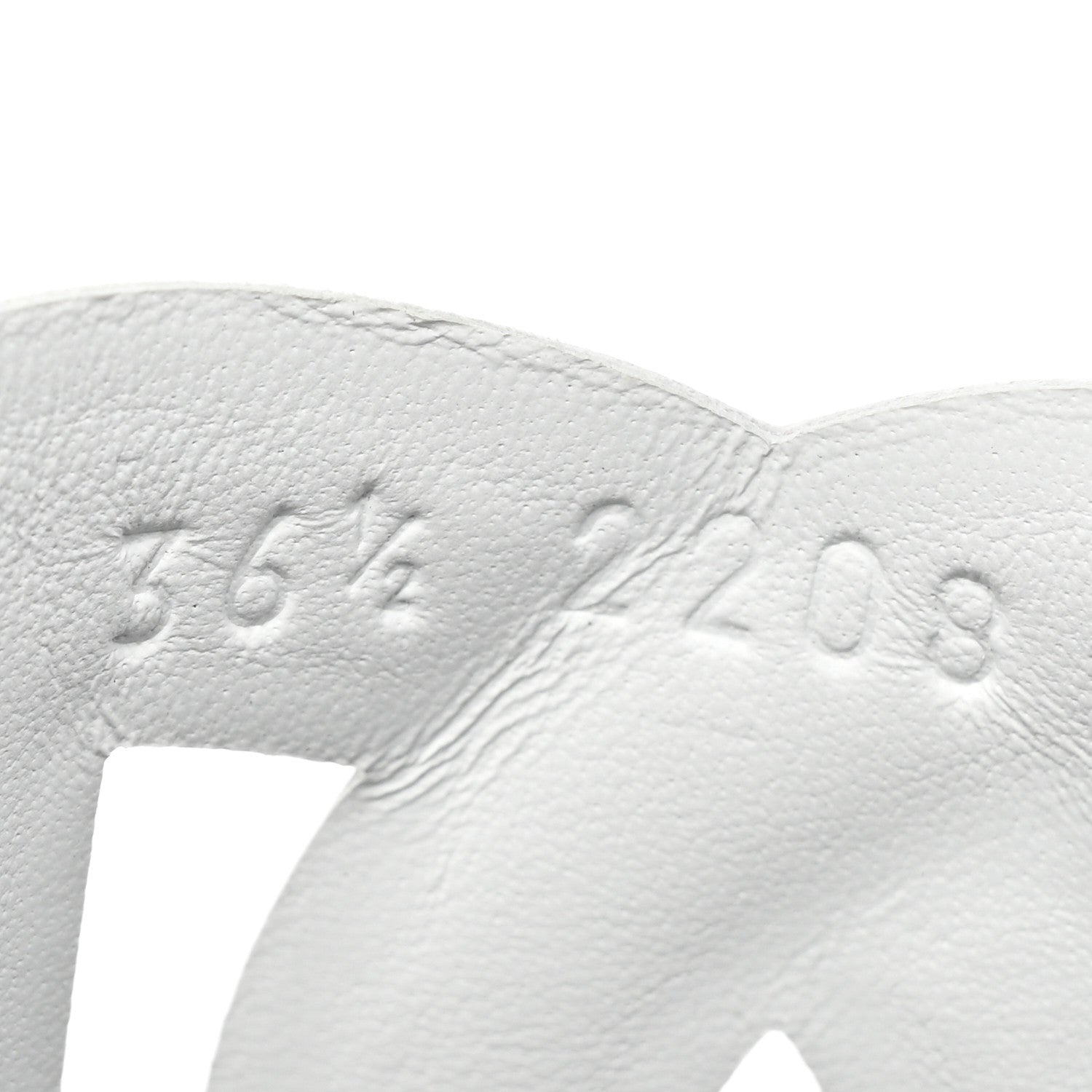 Hermes Nappa Womens Extra Sandals 36.5 White 8 of 9