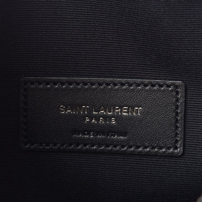 Saint Laurent Crinkled Calfskin Matelasse Monogram Niki Bill Pouch Black 6 of 7