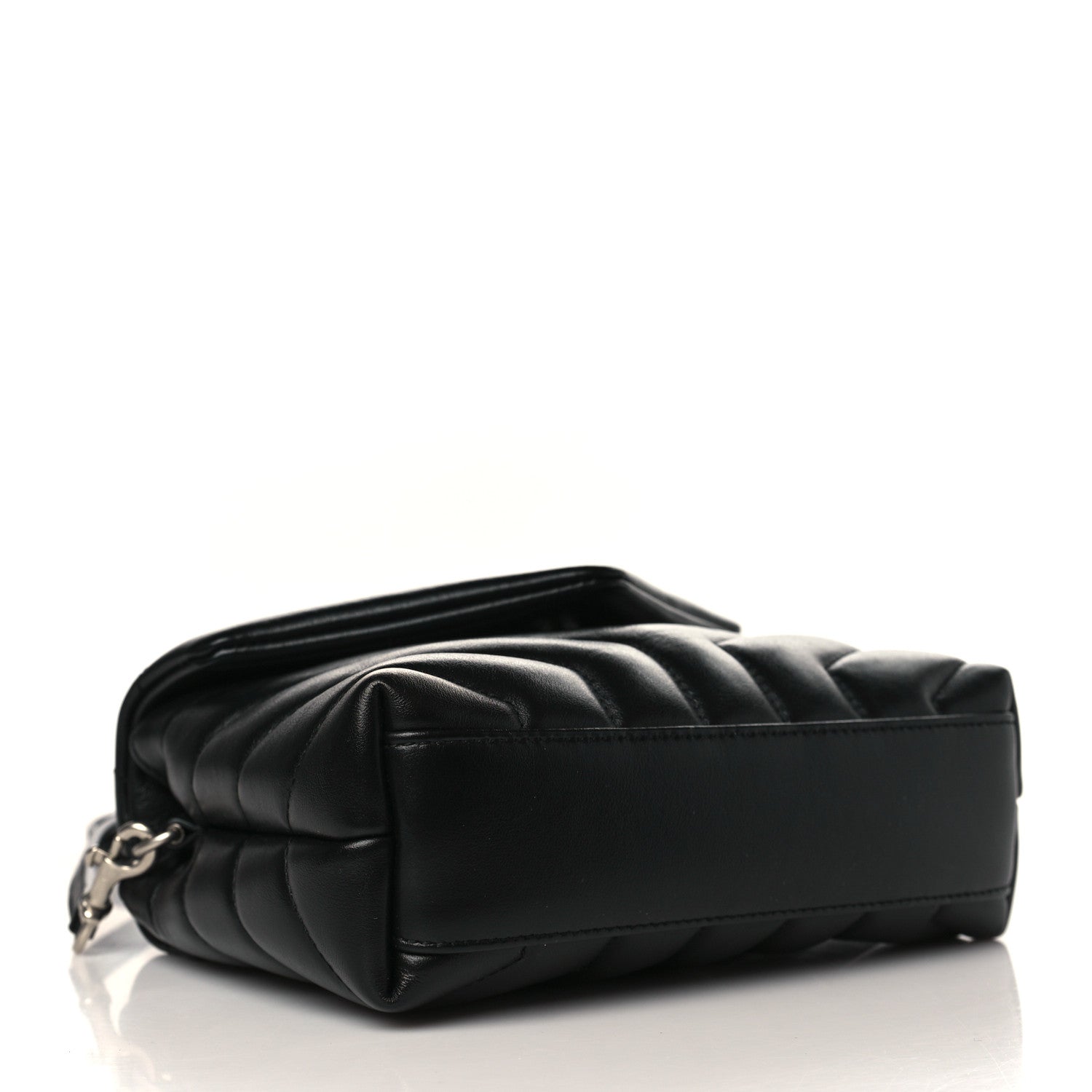 Saint Laurent Calfskin Y Quilted Monogram Toy Loulou Crossbody Bag Black 4 of 10