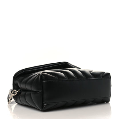 Saint Laurent Calfskin Y Quilted Monogram Toy Loulou Crossbody Bag Black 4 of 10