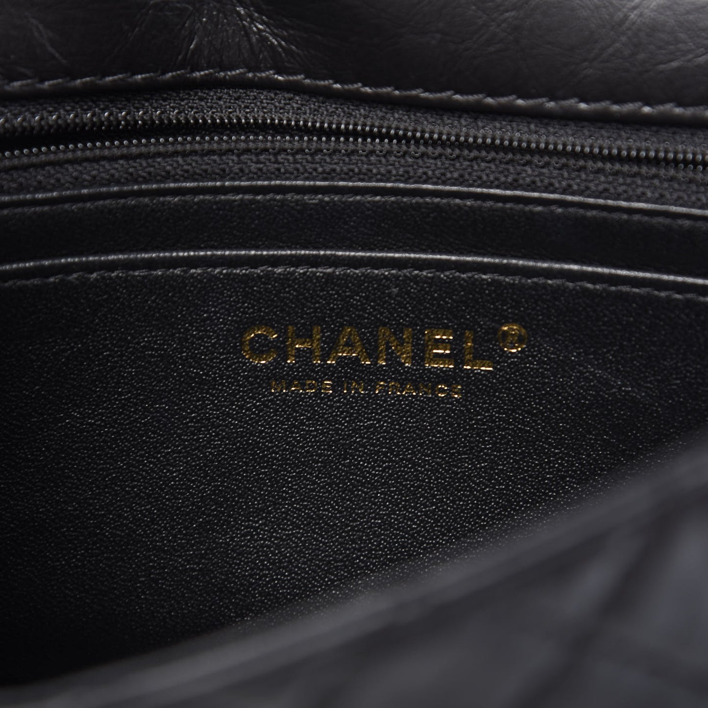 Aged Calfskin Quilted 2.55 Reissue Mini Flap Black