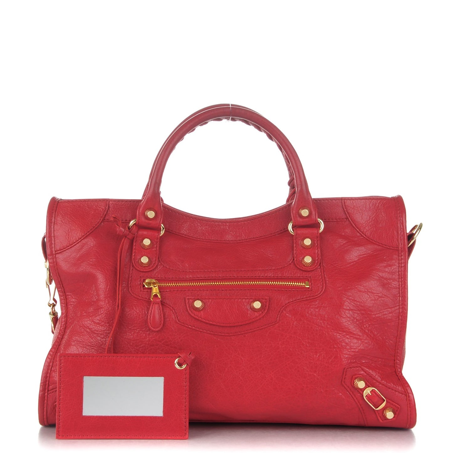 Agneau Giant 12 Gold Hardware City Rouge Cardinal