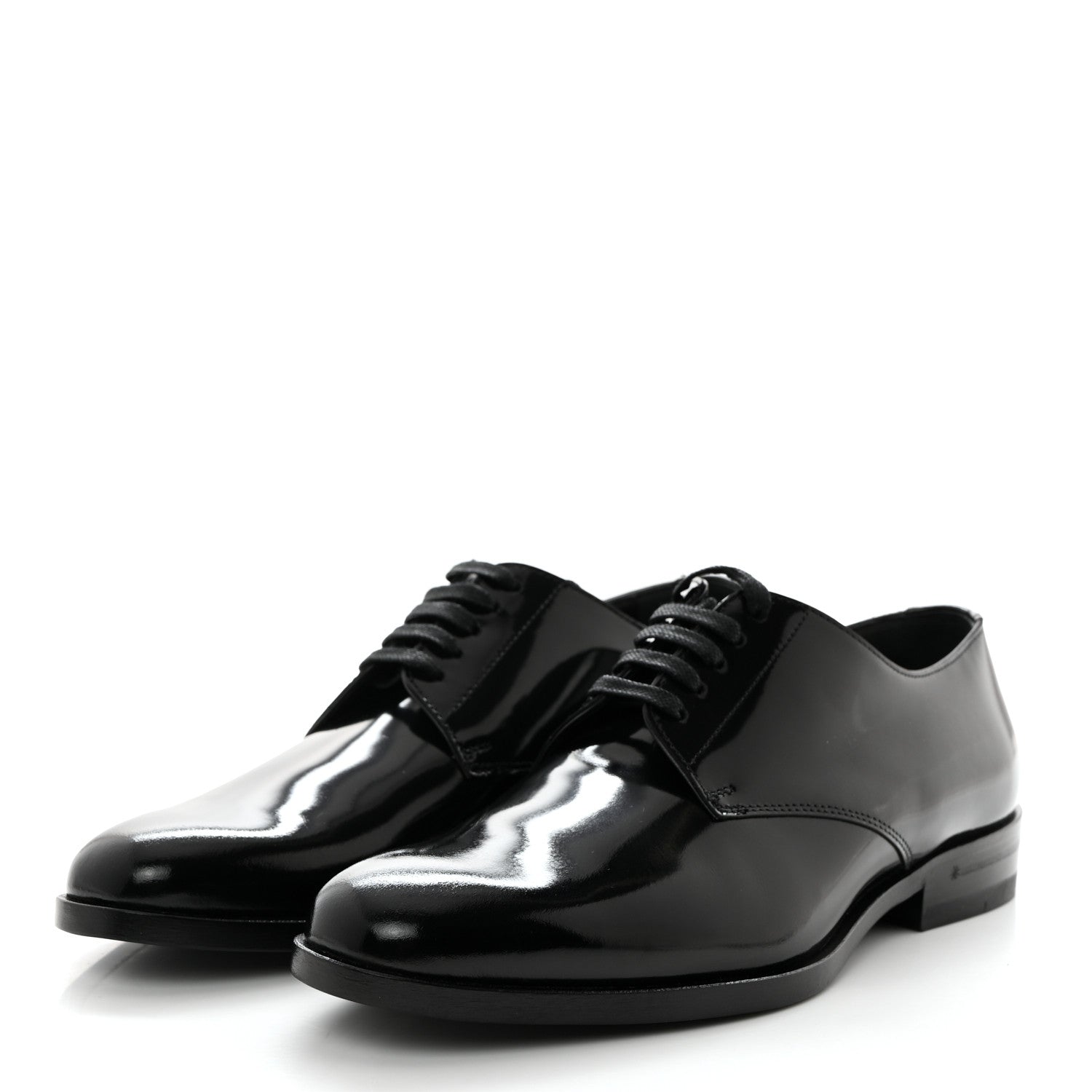 Saint Laurent Patent Calfskin Montaigne 25 Uniform 37.5 Black 3 of 9
