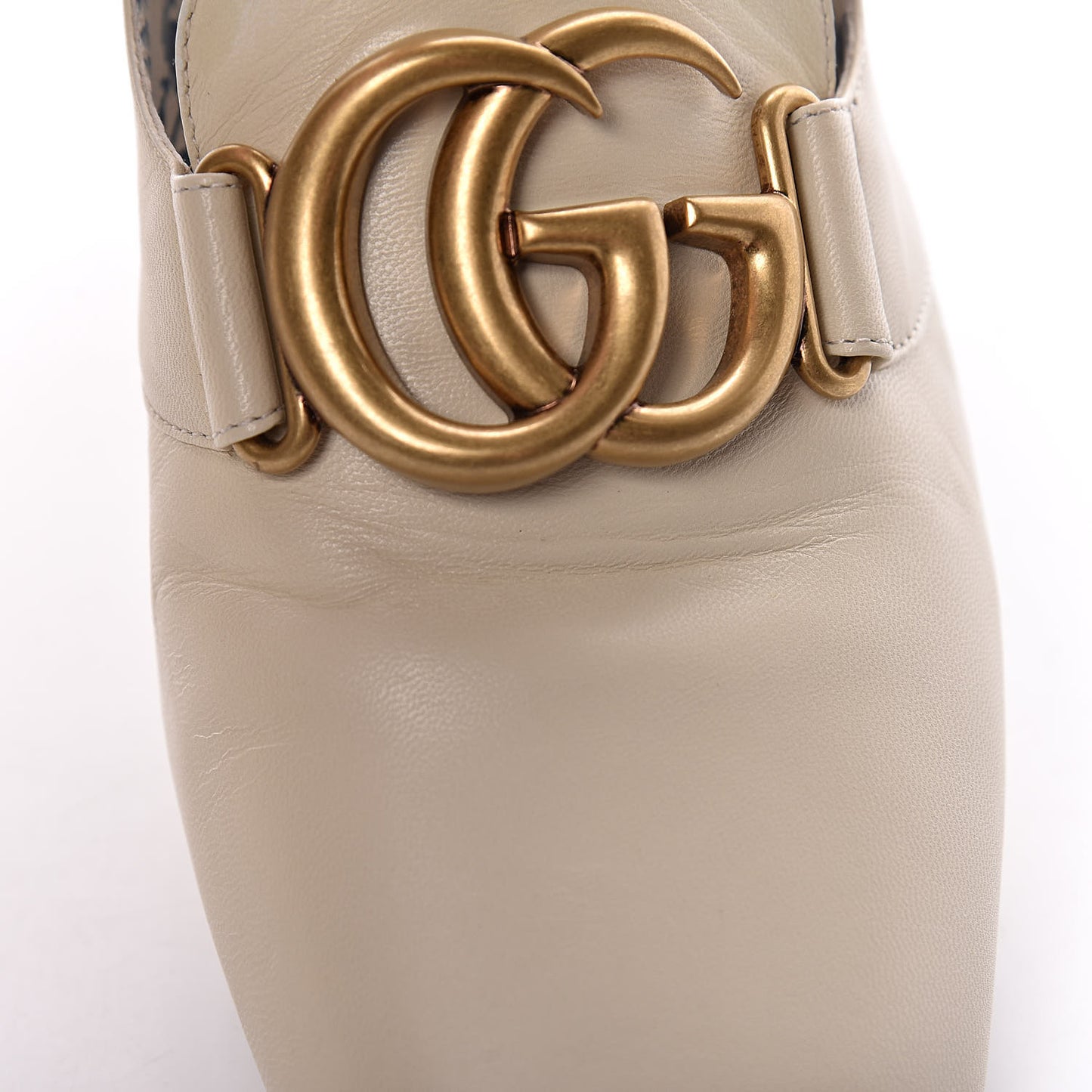 Malaga Kid GG Victoire 55mm Loafer Pumps 41 Vintage White
