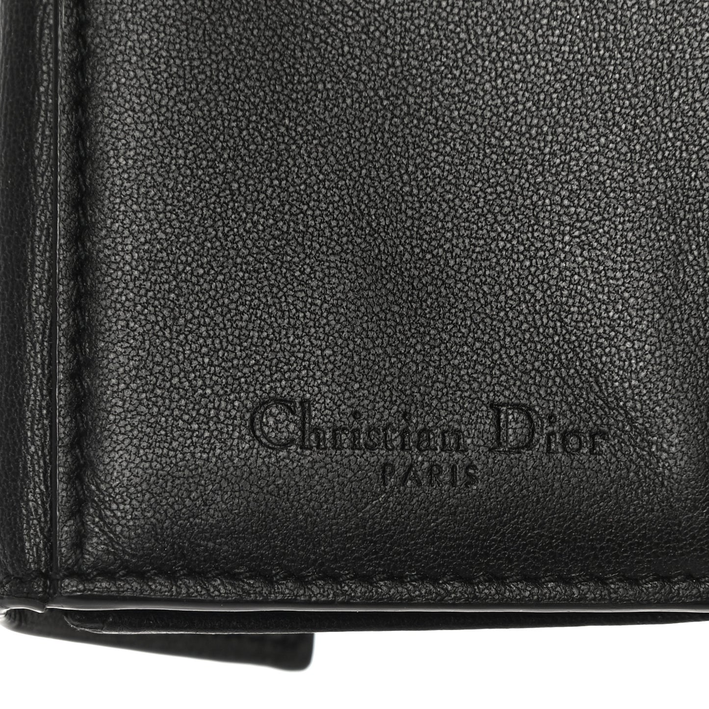 Lambskin Cannage Lady Dior Lotus Wallet Black