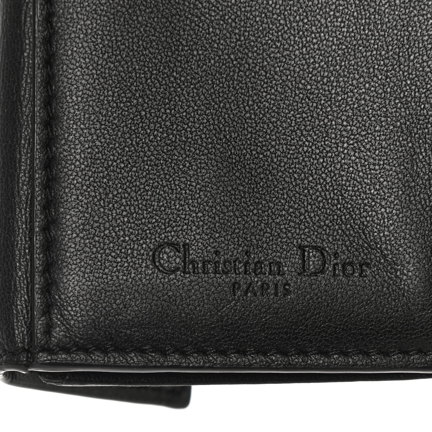 Christian Dior Lambskin Cannage Lady Dior Lotus Wallet Black 6 of 15
