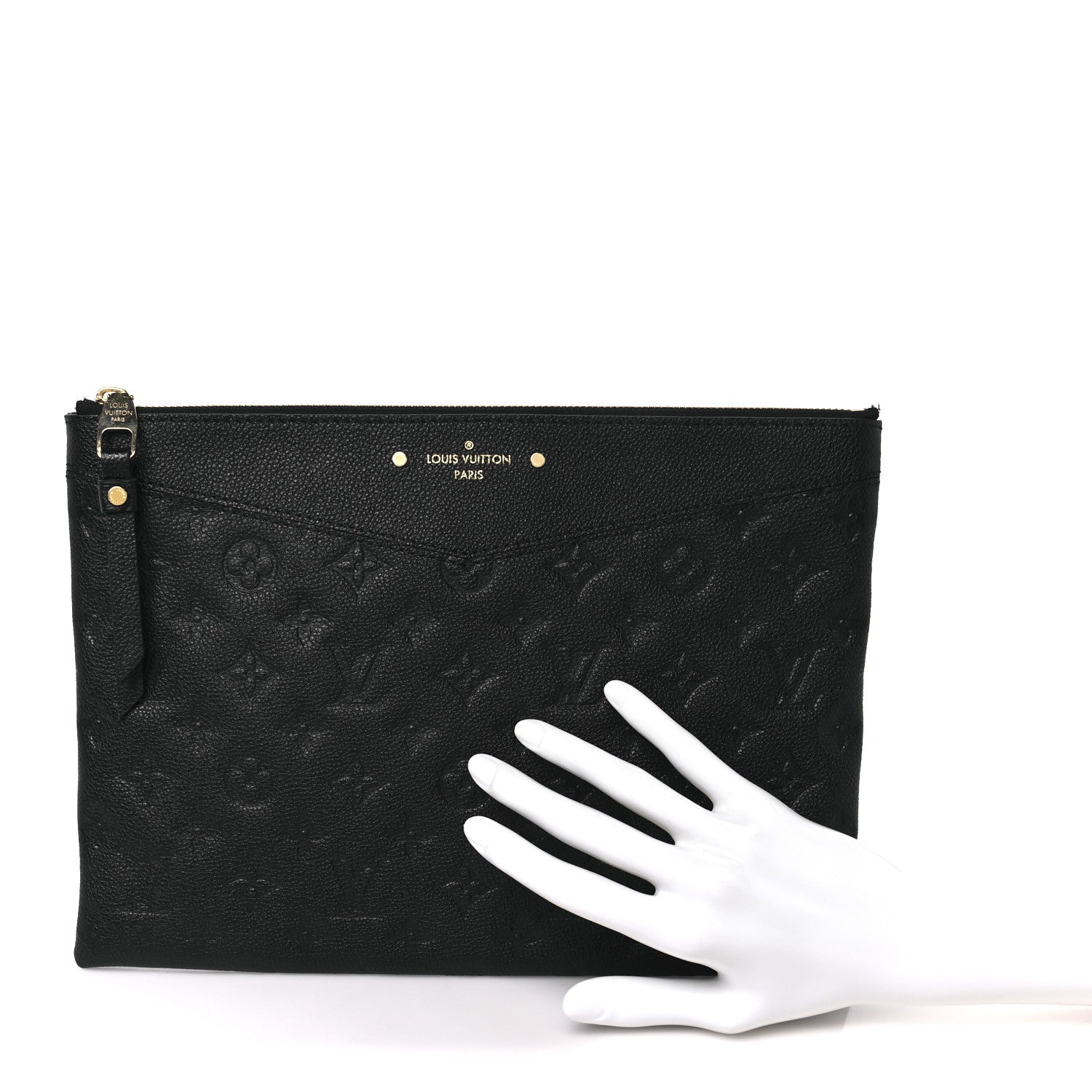 Louis Vuitton Empreinte Daily Pouch Black 2 of 7