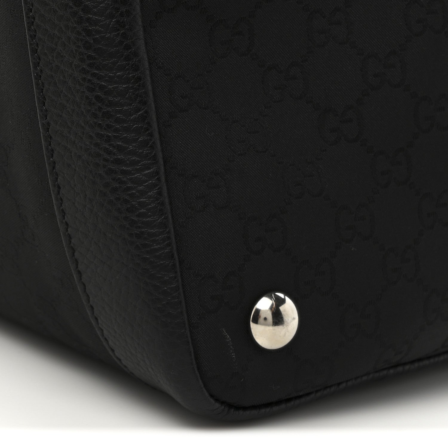 Gucci Nylon Monogram Travel Hobo Black 10 of 10