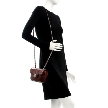 Chanel Lambskin Double Stitch Mini Flap Bordeaux 2 of 7