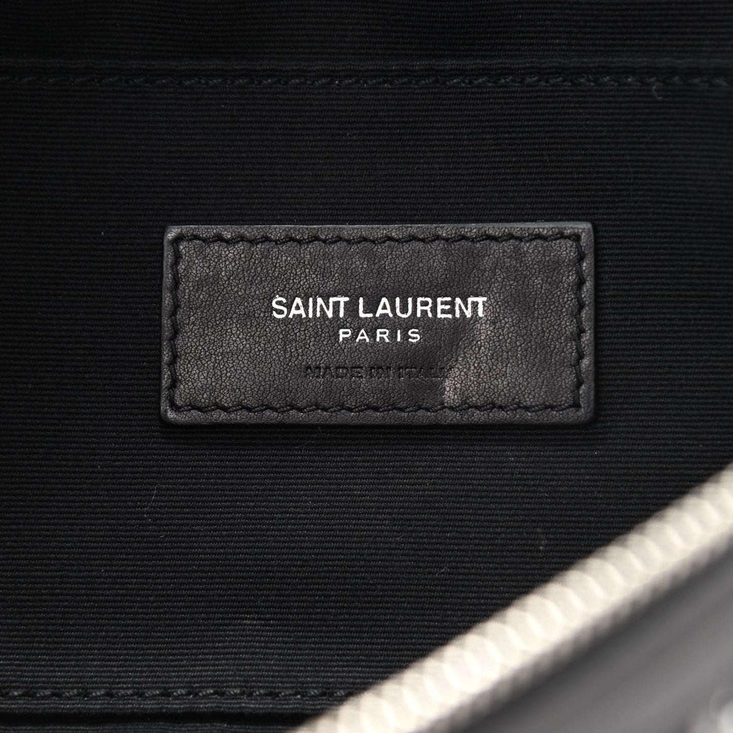 Lambskin Glitter Belt Bag Metallic Black