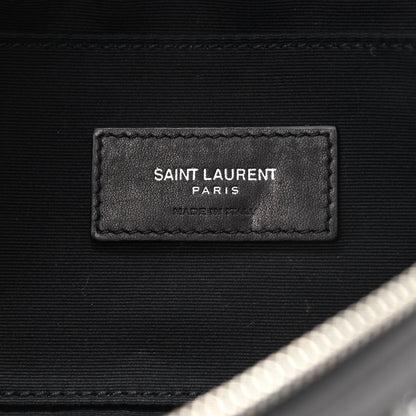 Saint Laurent Lambskin Glitter Belt Bag Metallic Black 6 of 11