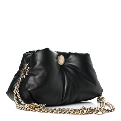 Proenza Schouler Lambskin Puffy Tobo Chain Shoulder Bag Black 3 of 9