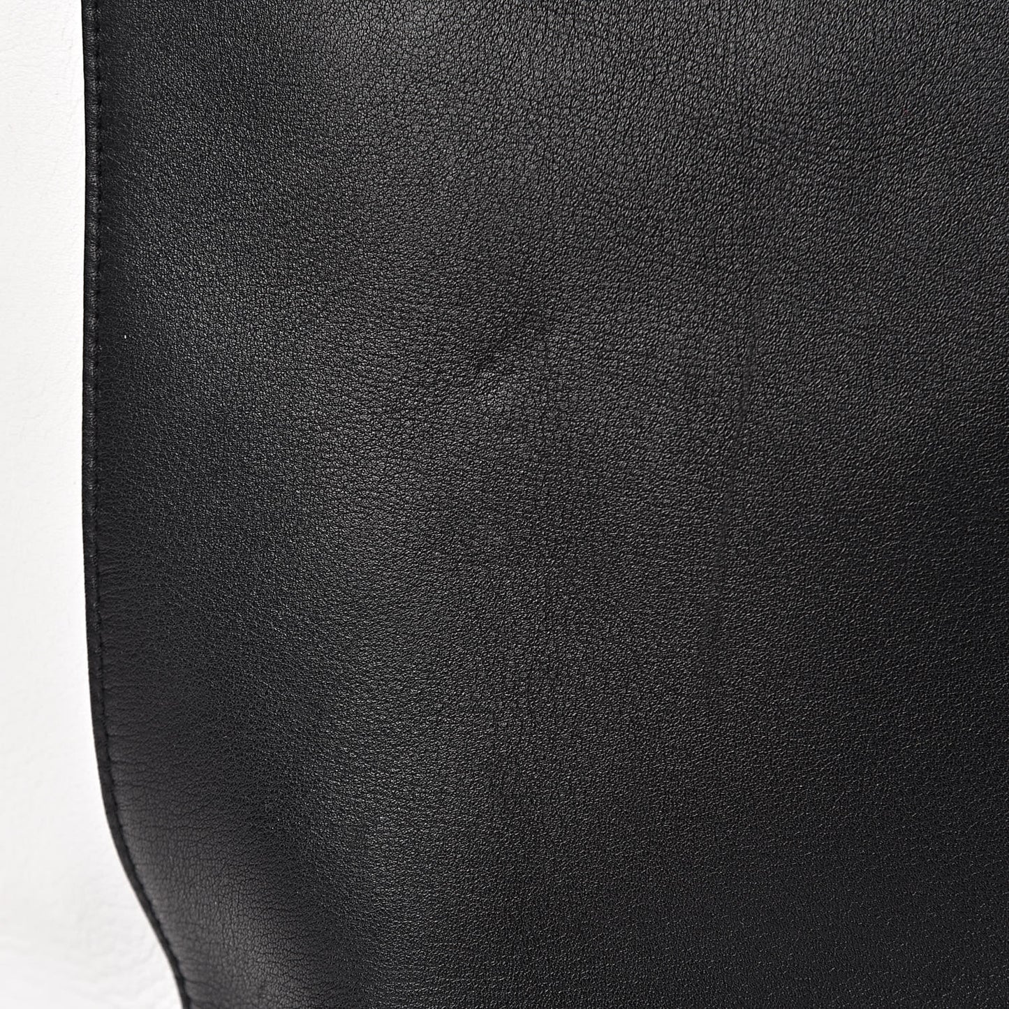 Calfskin Large Horizontal Cabas Phantom White Black